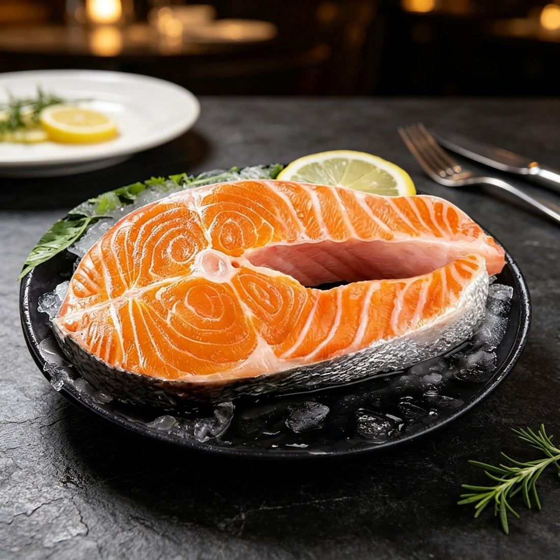 Premium Frozen Thick-Cut Salmon Steaks